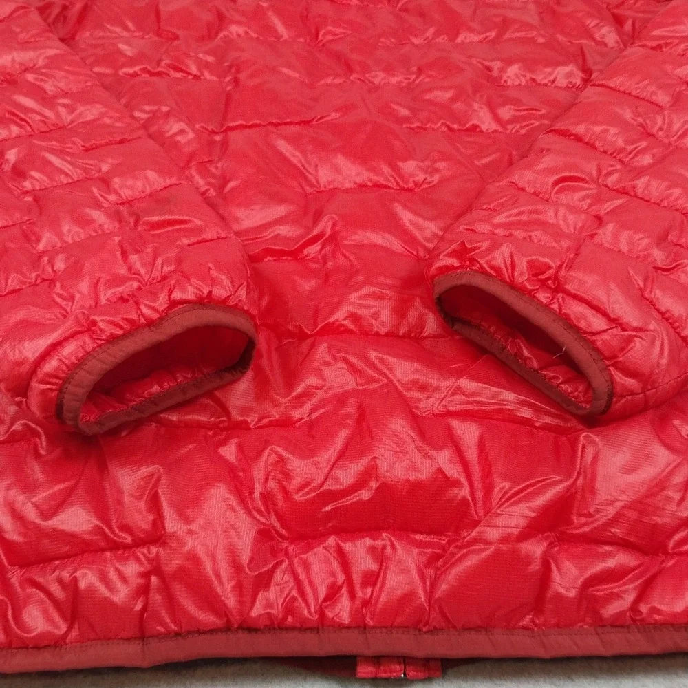 Patagonia Jacket Mens Medium Fire Red Micro Puff Hoody 84030 Insulated Puffer